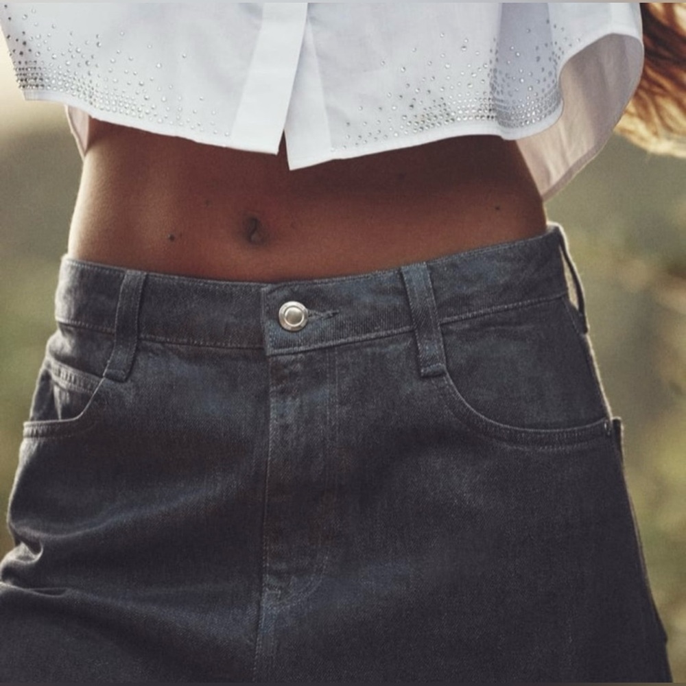RHINEASTONE CROPPED SHIRT - Picture 3 of 6